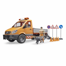 Bruder MB Sprinter Municipal with Worker and Accessories