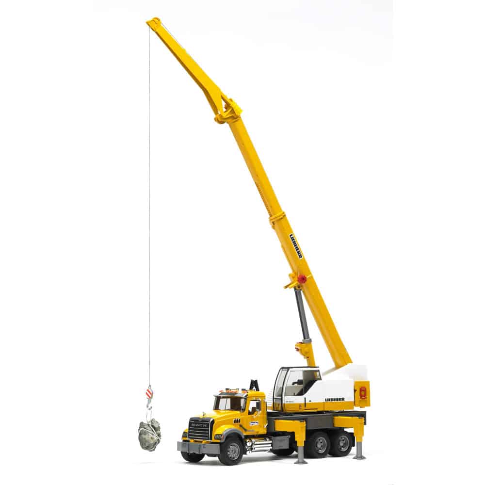 BruderĀ® Mack Granite Liebherr Crane Truck With Driver Bundle - Image 2