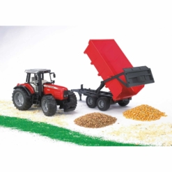 Bruder Massey Ferguson 7480 Tractor and Tipping Trailer