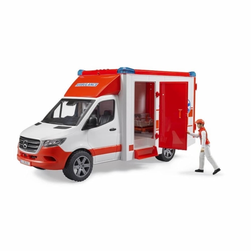 Bruder® Mercedes G3 Sprinter Ambulance with Driver and Light and Sound - Image 2