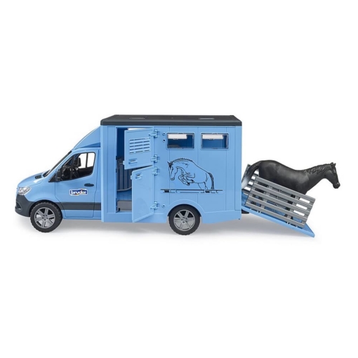 Bruder® Mercedes G3 Sprinter Animal Transporter with Horse - Image 4