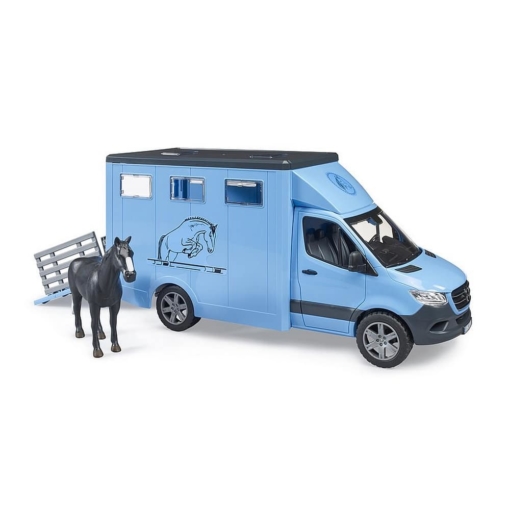 Bruder® Mercedes G3 Sprinter Animal Transporter with Horse - Image 5