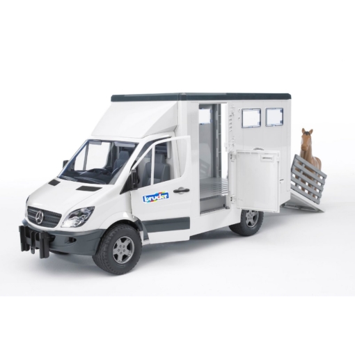 Bruder Mercedes Sprinter Animal Transporter Horse - Image 3