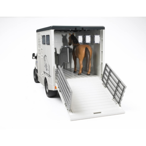 Bruder Mercedes Sprinter Animal Transporter Horse - Image 4