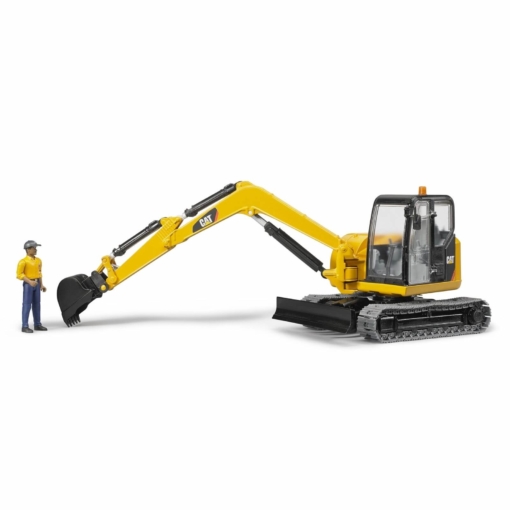 Bruder Mini Excavator with Worker - Image 2