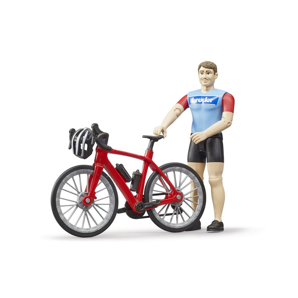 Bruder Bworld Road Bike with Cyclist - Image 3
