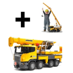 Bruder Scania R Series Liebherr Crane Truck With Driver