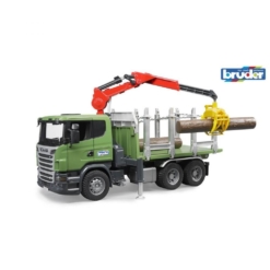 Bruder Scania R Series Timber Truck And Crane