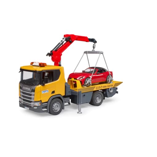 Bruder® Scania Super 560R Tow Truck with Roadster and Light and Sound Module - Image 3