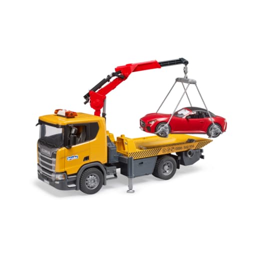Bruder® Scania Super 560R Tow Truck with Roadster and Light and Sound Module - Image 4