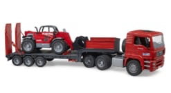 Bruder Toys MAN TGA Low Loader with Manitou Telescopic Loader MLT633