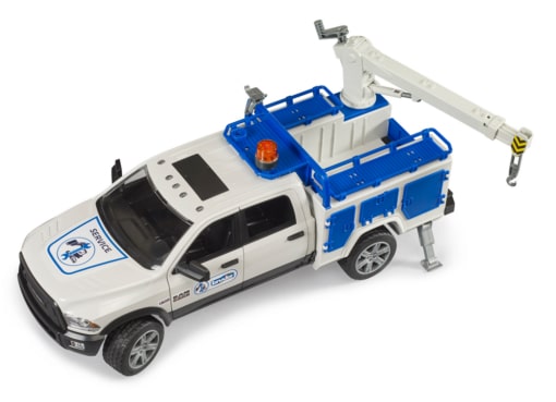 Bruder Toys RAM 2500 Service Truck with Rotating Beacon Light