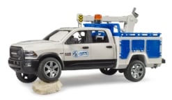 Bruder Toys RAM 2500 Service Truck with Rotating Beacon Light