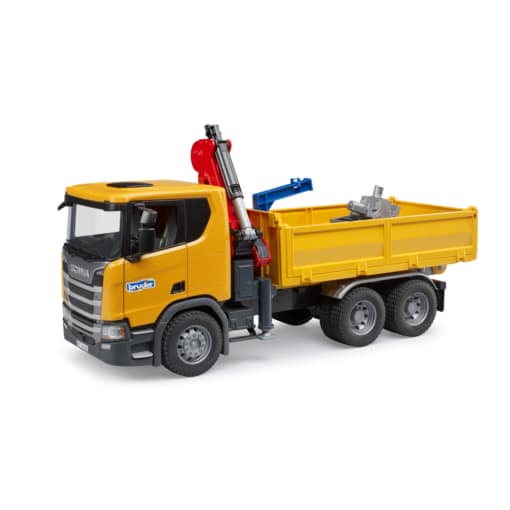 Bruder Toys Scania Super 560R Truck with Crane and 2 Pallets