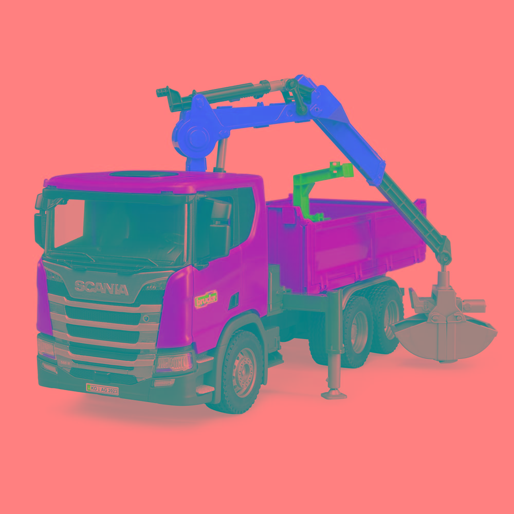 Bruder® Toys Scania Super 560R Truck with Crane and 2 Pallets