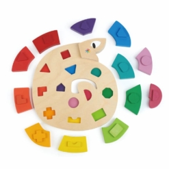 Tender Leaf Toys Colour Me Happy Wooden Worm Puzzle