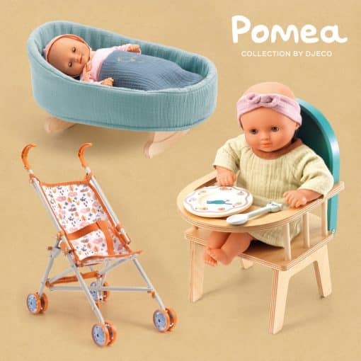 Djeco® Blue Dream Doll Rocking Cradle - Image 9