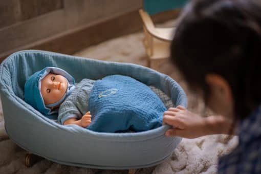 Djeco® Blue Dream Doll Rocking Cradle - Image 8