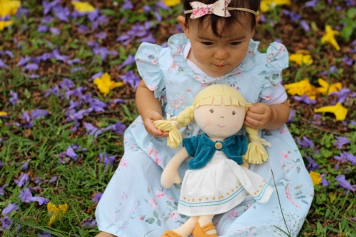 Bonikka® Blonde Hair Organic Doll Lily - Image 3