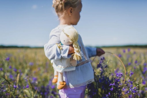 Bonikka® Blonde Hair Organic Doll Lily - Image 2