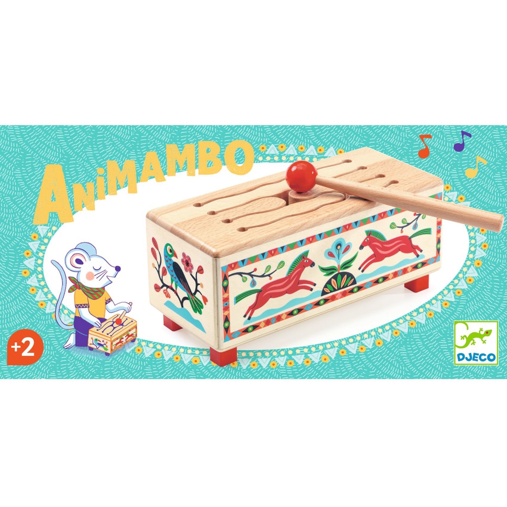Djeco® Animambo Wooden Drum: A Musical Toy for Budding Musicians