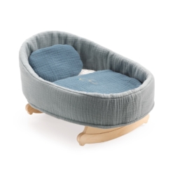 Djeco Blue Dream Doll Rocking Cradle