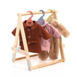 Djeco Doll's Clothing Rack with Hangers