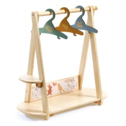 Djeco Doll's Clothing Rack with Hangers