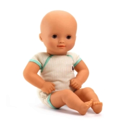 Djeco Dressable Pomea Soft Body Doll in Green