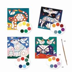 Djeco Fanciful Animals Cards to Paint