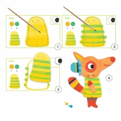 Djeco Fox Family Painting Set