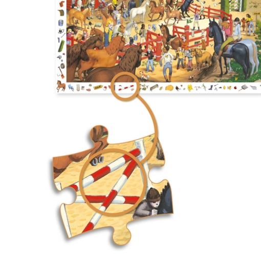 Djeco Horse Riding Observation Puzzle 200 Pieces - Image 4