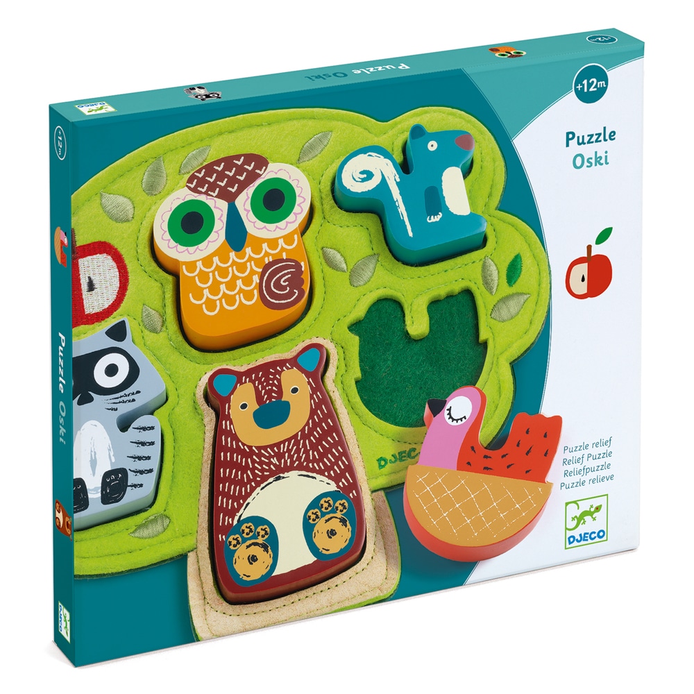 Djeco Oski Wooden and Felt Puzzle