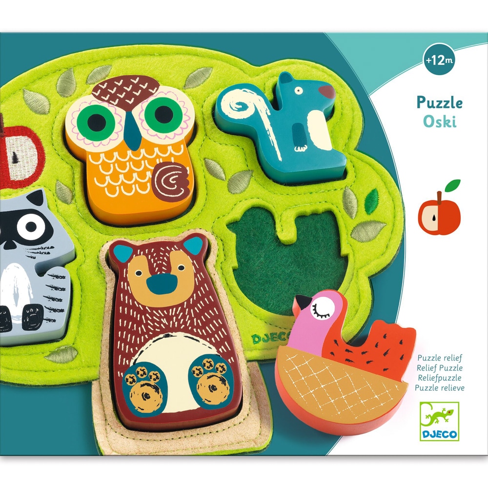 Djeco Oski Wooden and Felt Puzzle