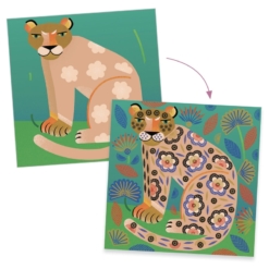 Djeco Patterns and Animals Clear Stamps