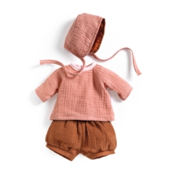 Djeco Peach 3-Piece Doll's Outfit