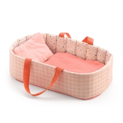 Djeco Pink Lines Doll Bassinet
