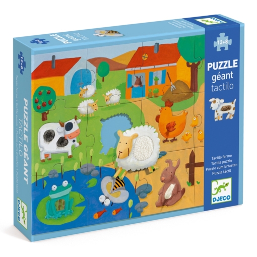 Djeco Tactile Farm Giant Puzzle