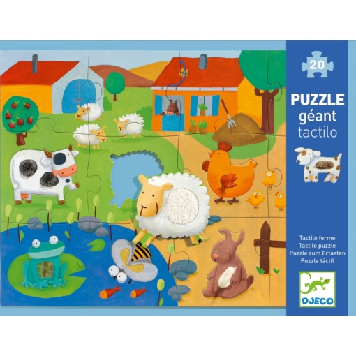 Djeco Tactile Farm Giant Puzzle