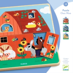 Djeco The Barn 3 Layer Wooden Puzzle