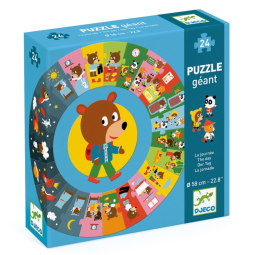 Djeco The Day 24pc Giant Circle Puzzle