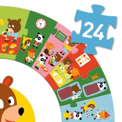 Djeco The Day 24pc Giant Circle Puzzle