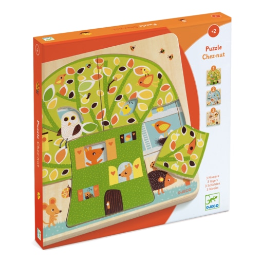 Djeco Tree House 3 Layer Wooden Puzzle