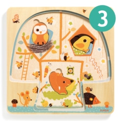 Djeco Tree House 3 Layer Wooden Puzzle