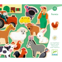 Djeco Wooden Magnetic Farmix Set