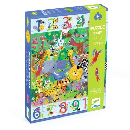 Djeco® 1 to 10 Jungle 54pc Giant Puzzle - Image 3