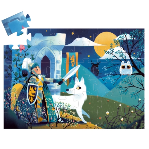 Djeco Full Moon Knight 36pc Silhouette Puzzle