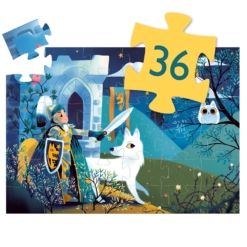 Djeco Full Moon Knight 36pc Silhouette Puzzle