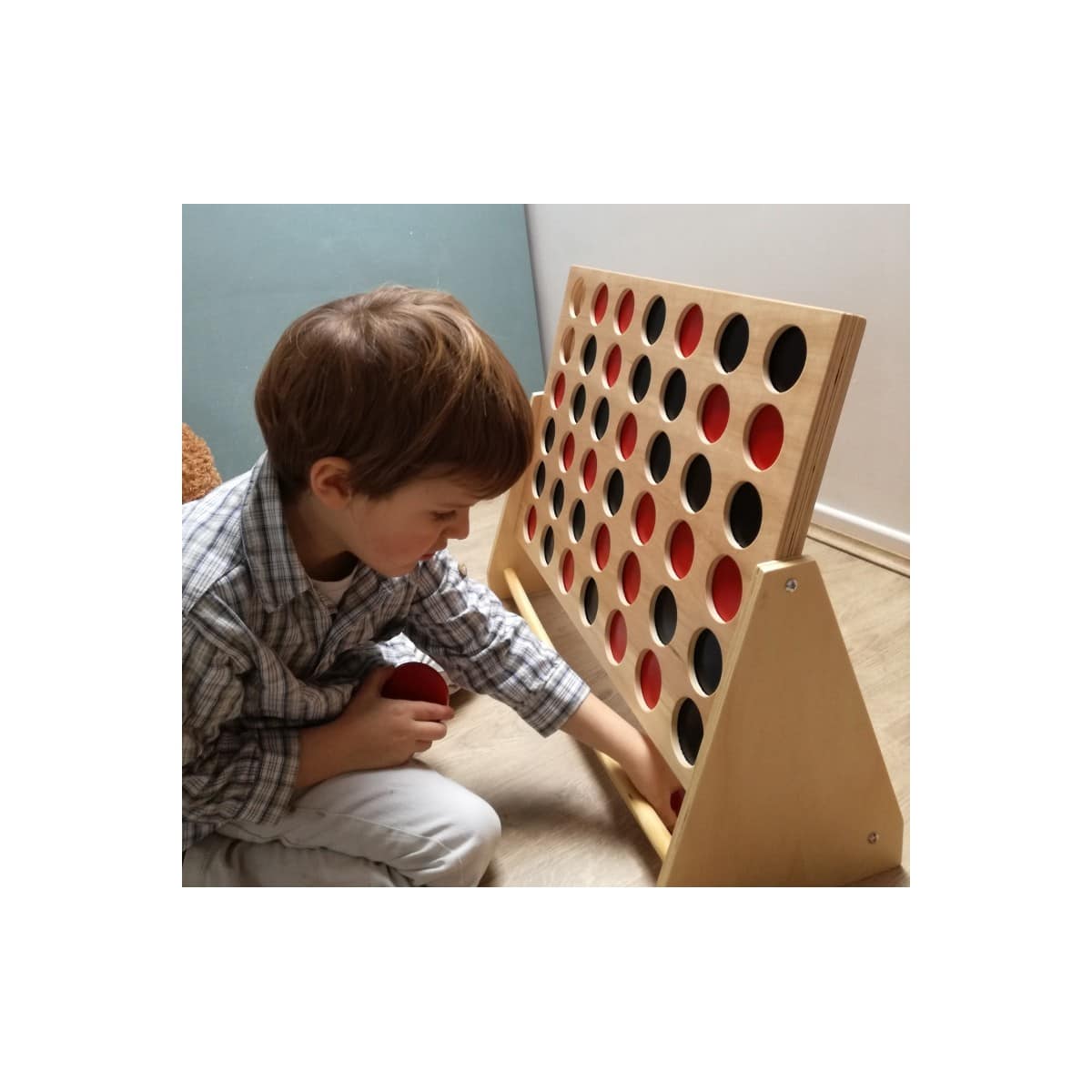 Egmont Giant Wooden Four in a Row Game - Image 2