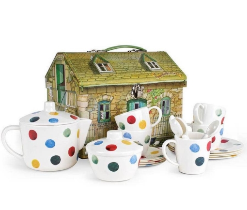 Emma Bridgewater Emma Bridgewater Polka Dot 19 Piece House Box Tea Set